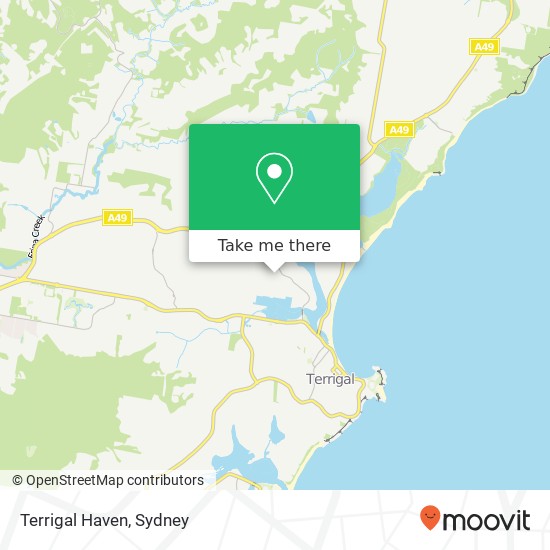 Terrigal Haven map