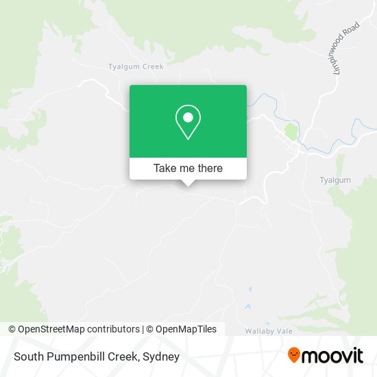 South Pumpenbill Creek map