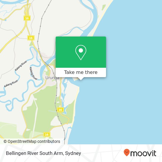 Bellingen River South Arm map