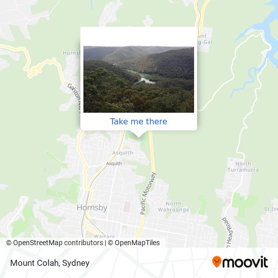 Mount Colah map