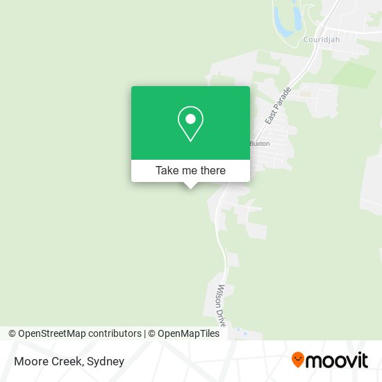 Mapa Moore Creek