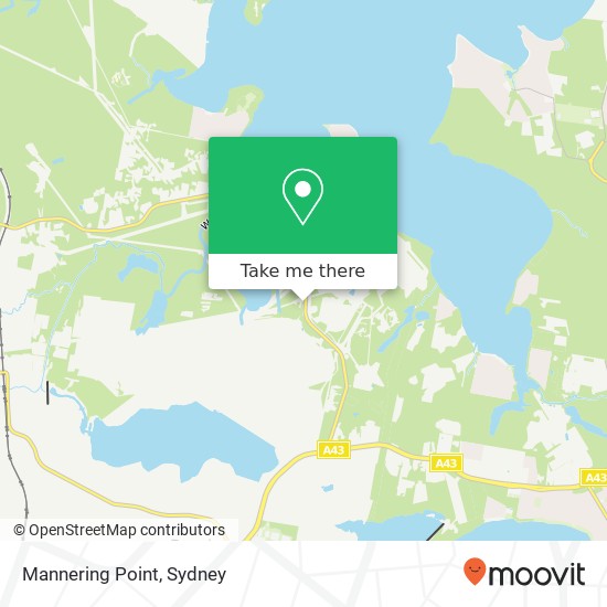 Mapa Mannering Point