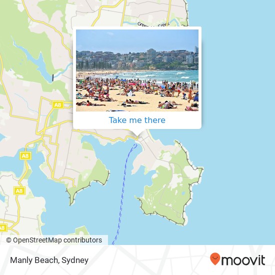 Manly Beach map