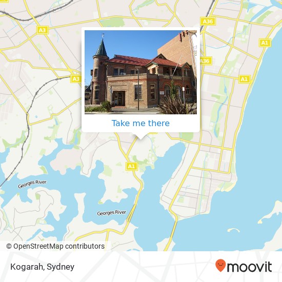 Kogarah map