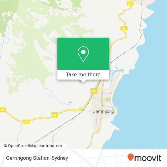 Mapa Gerringong Station