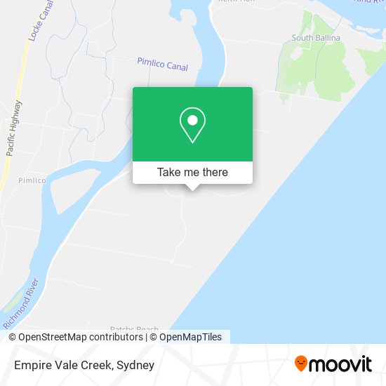 Empire Vale Creek map