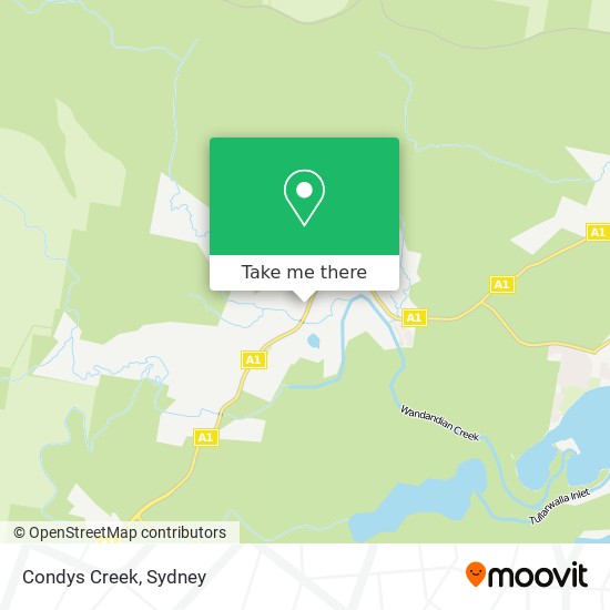 Condys Creek map