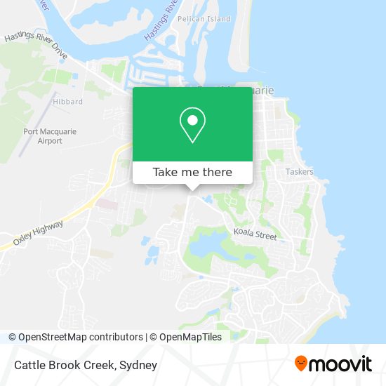 Cattle Brook Creek map