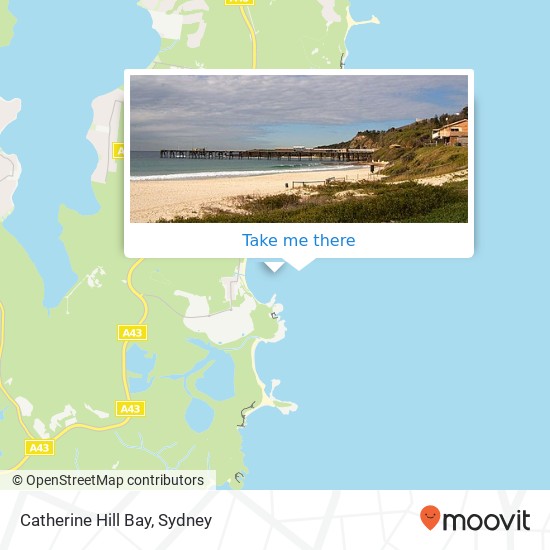 Catherine Hill Bay map