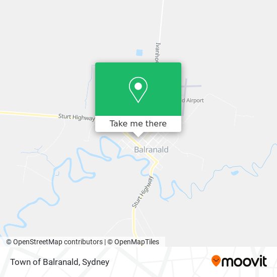 Mapa Town of Balranald