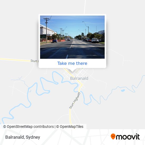 Mapa Balranald