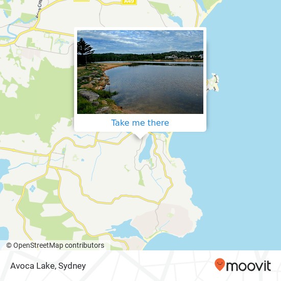 Avoca Lake map