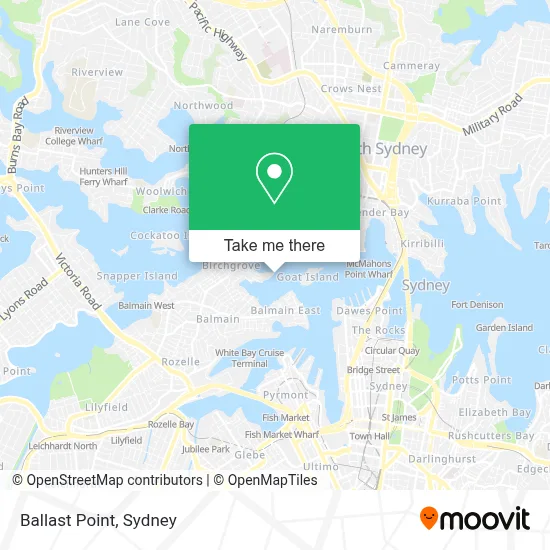 Mapa Ballast Point