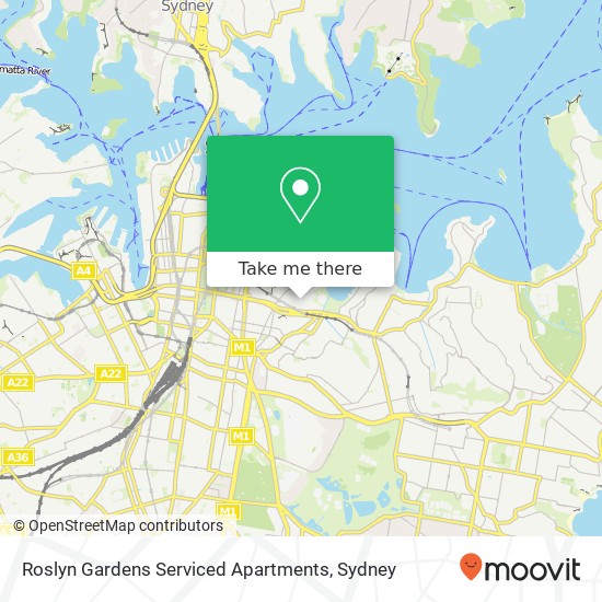 Roslyn Gardens Serviced Apartments map