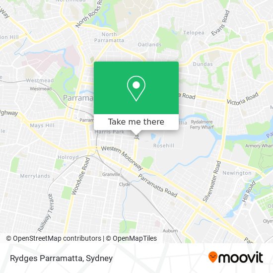 Rydges Parramatta map