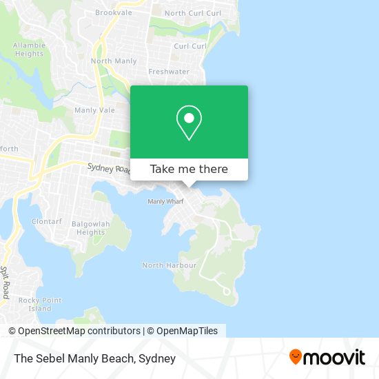Mapa The Sebel Manly Beach