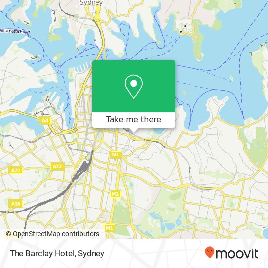 The Barclay Hotel map