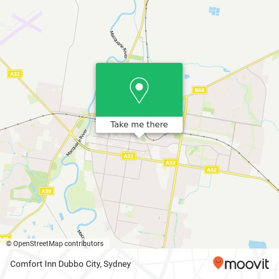 Mapa Comfort Inn Dubbo City