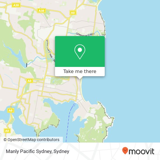 Manly Pacific Sydney map