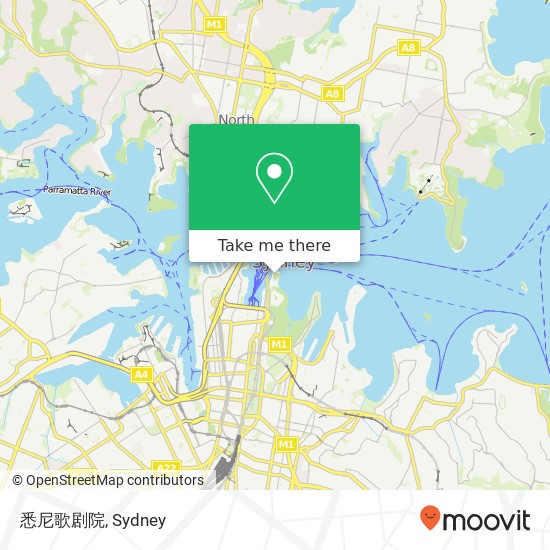 悉尼歌剧院 map