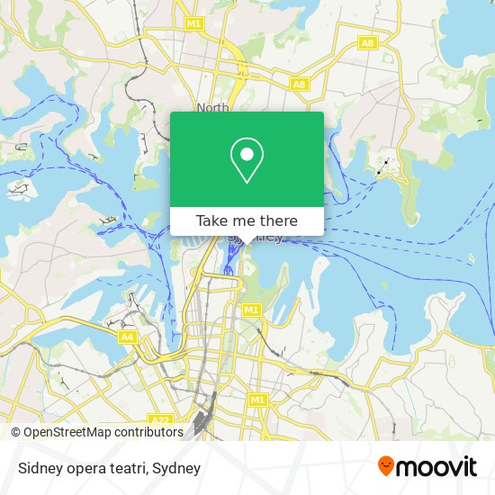 Sidney opera teatri map