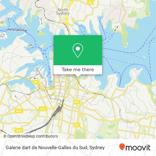 Galerie dart de Nouvelle-Galles du Sud map