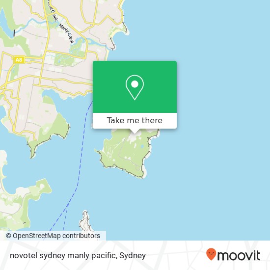 novotel sydney manly pacific map
