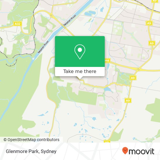 Glenmore Park map