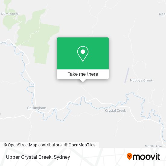 Upper Crystal Creek map