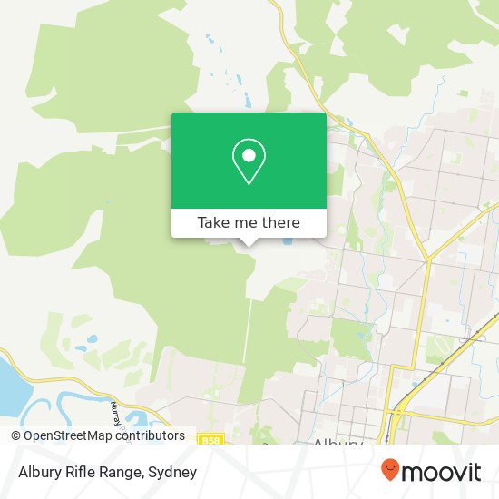 Albury Rifle Range map