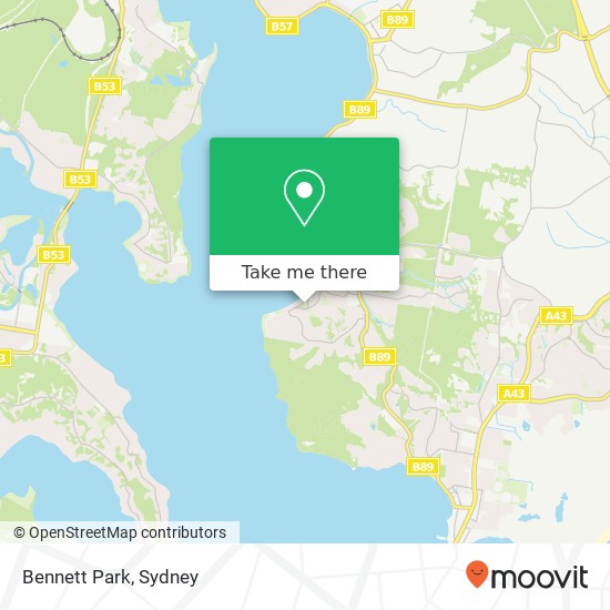 Mapa Bennett Park