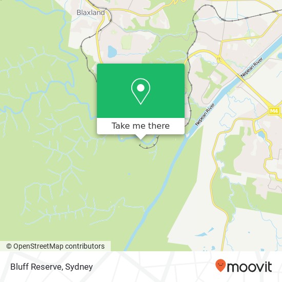 Bluff Reserve map