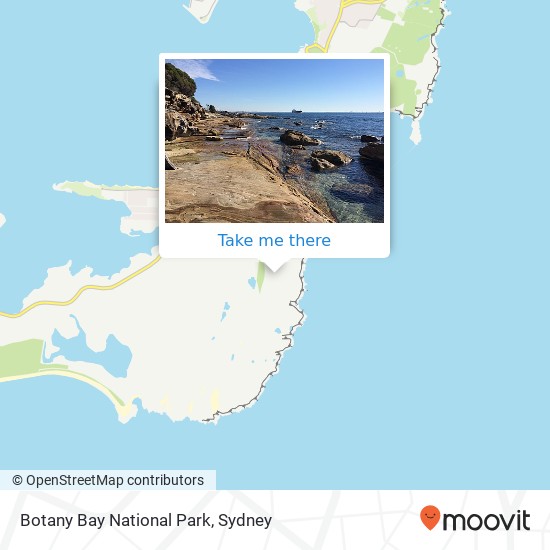 Botany Bay National Park map