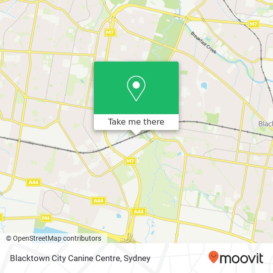 Blacktown City Canine Centre map