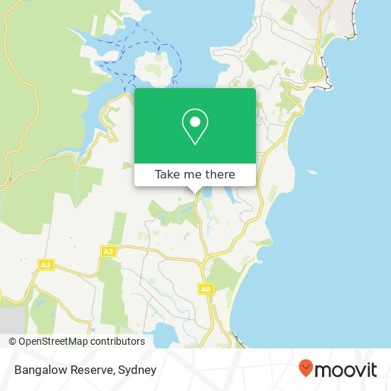 Bangalow Reserve map