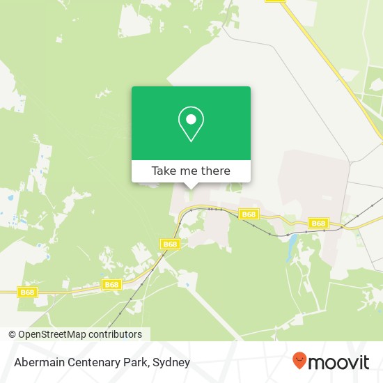 Abermain Centenary Park map