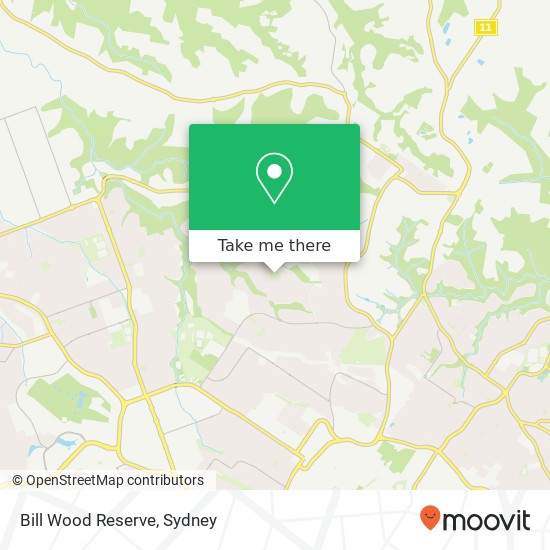 Bill Wood Reserve map