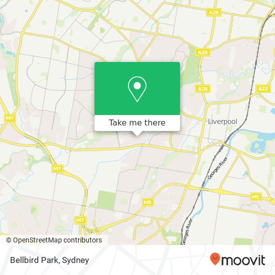 Bellbird Park map