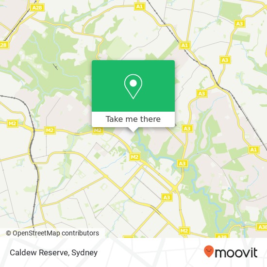 Caldew Reserve map