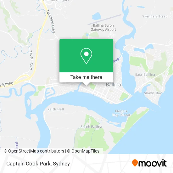 Captain Cook Park map