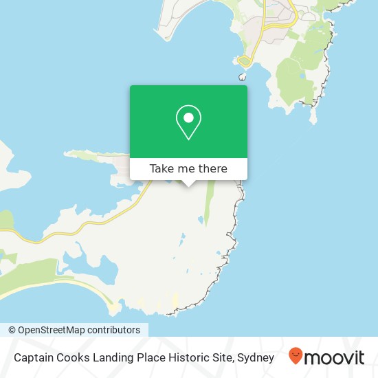 Captain Cooks Landing Place Historic Site map