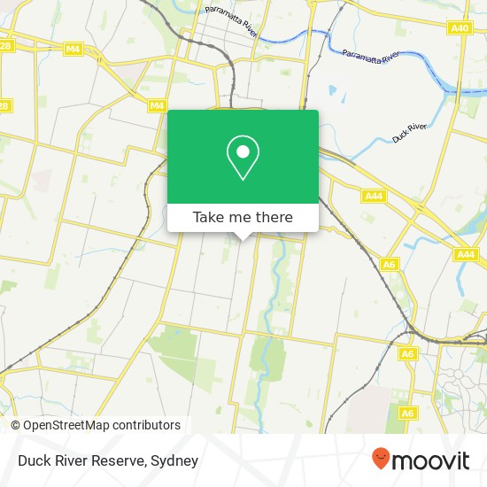 Mapa Duck River Reserve