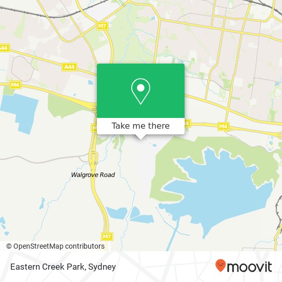 Eastern Creek Park map