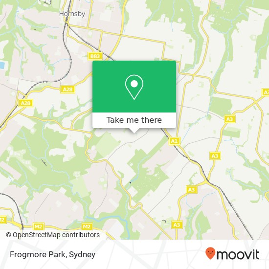Mapa Frogmore Park