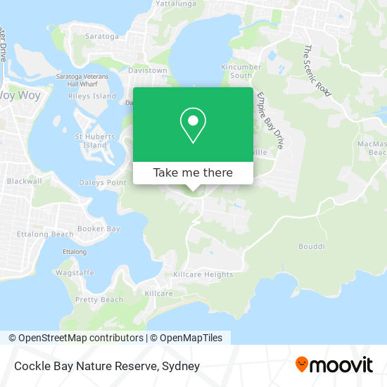 Mapa Cockle Bay Nature Reserve