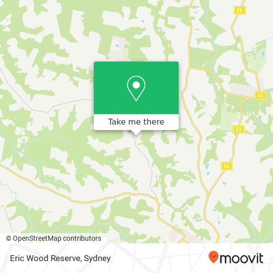 Mapa Eric Wood Reserve