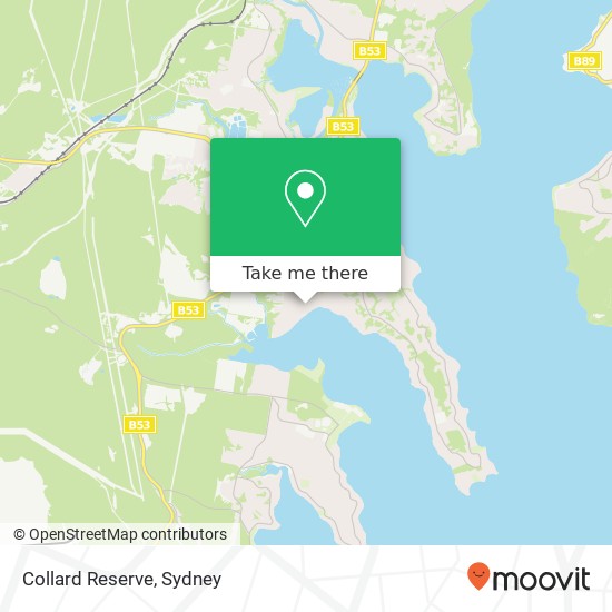 Collard Reserve map