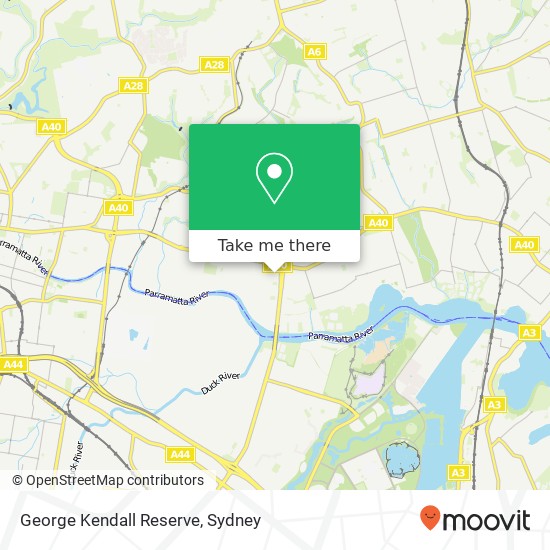 George Kendall Reserve map