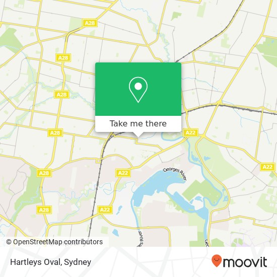 Mapa Hartleys Oval