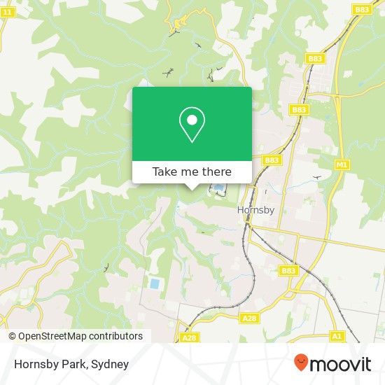 Hornsby Park map